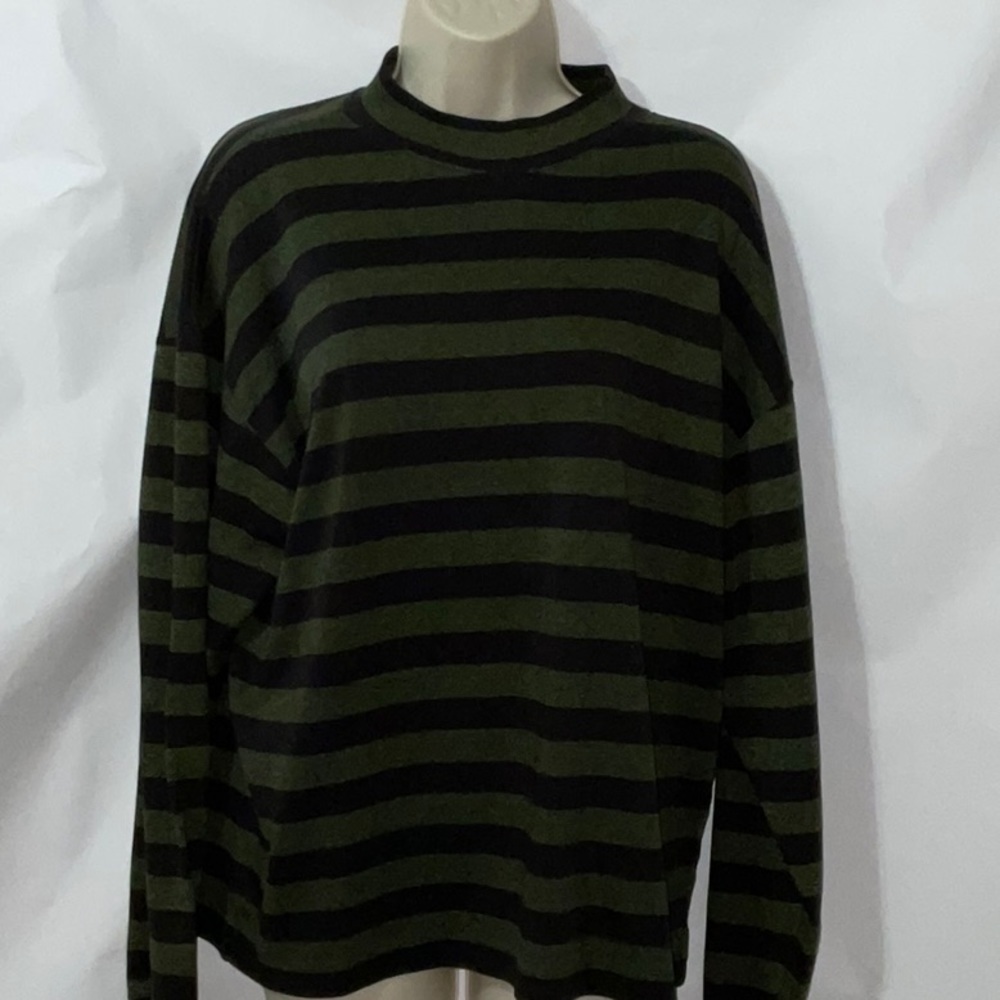 ☀️Florenzi Top, Size L, Green and Black